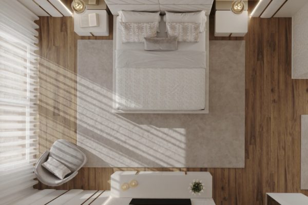 Dubai Island Project Bedroom 3d Interior Design